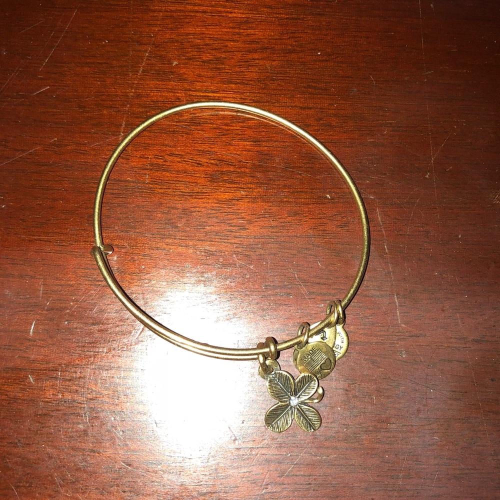 ALEX & ANI  Four Leaf Clover Charm Bracelet